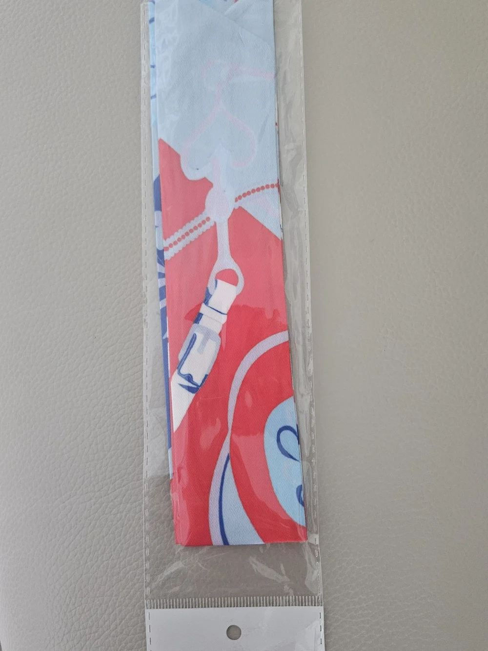 Hermes Like Silky Twilly Scarfs  - Red & Light Blue